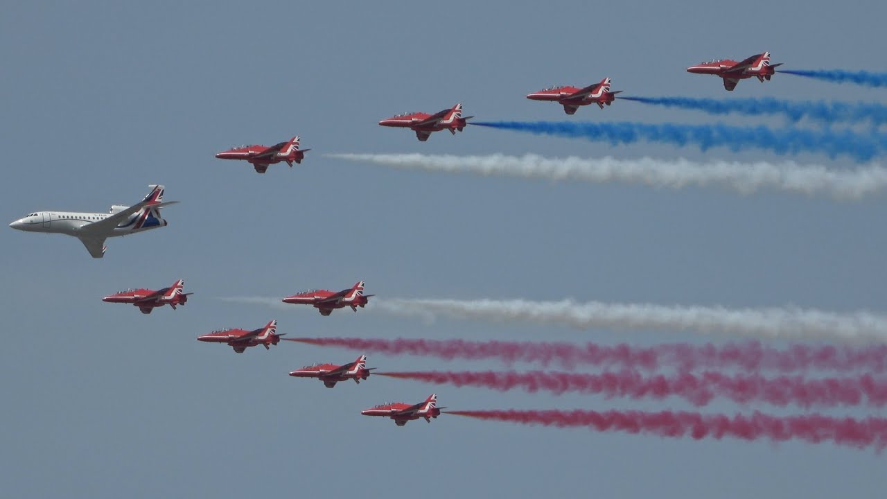 Royal Air Force 70 Aircraft Jubilee Flypast Over London