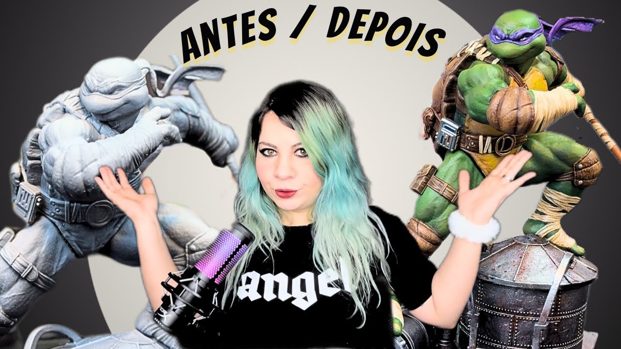 TMNT - Pintando impressão 3D - Donatello