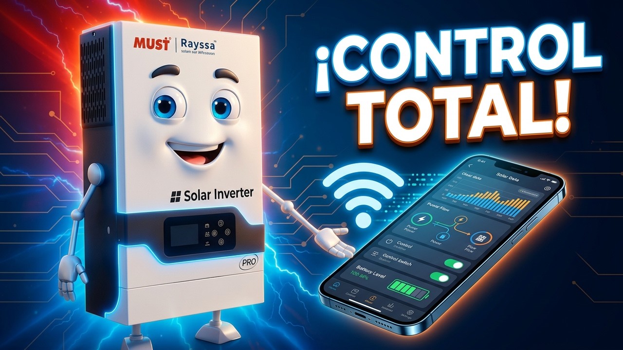 Te enseño a monitorear tu inversor MUST via wi fi  (app smart value)