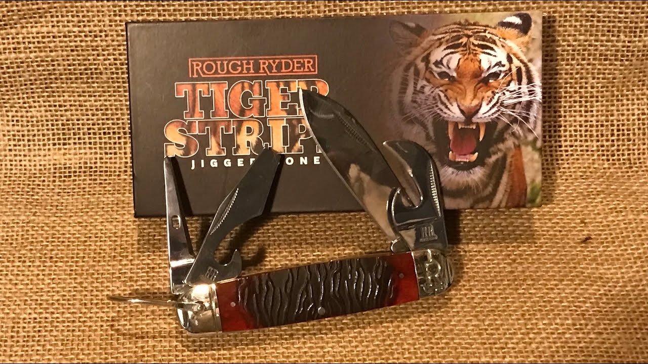 Нож Rough Ryder RR2220 Tiger Stripe Jumbo Scout