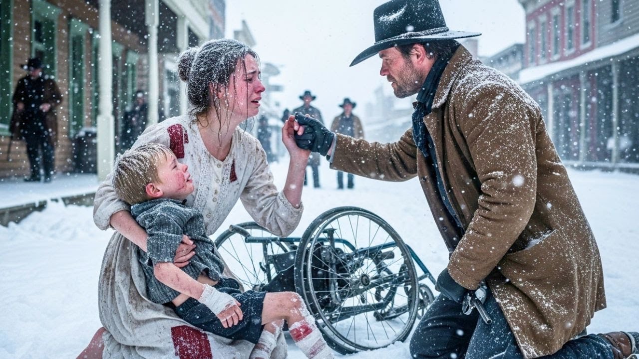 A Broken Mother Raising a Disabled Boy Alone — The Cowboy They Feared Became Their Savior
