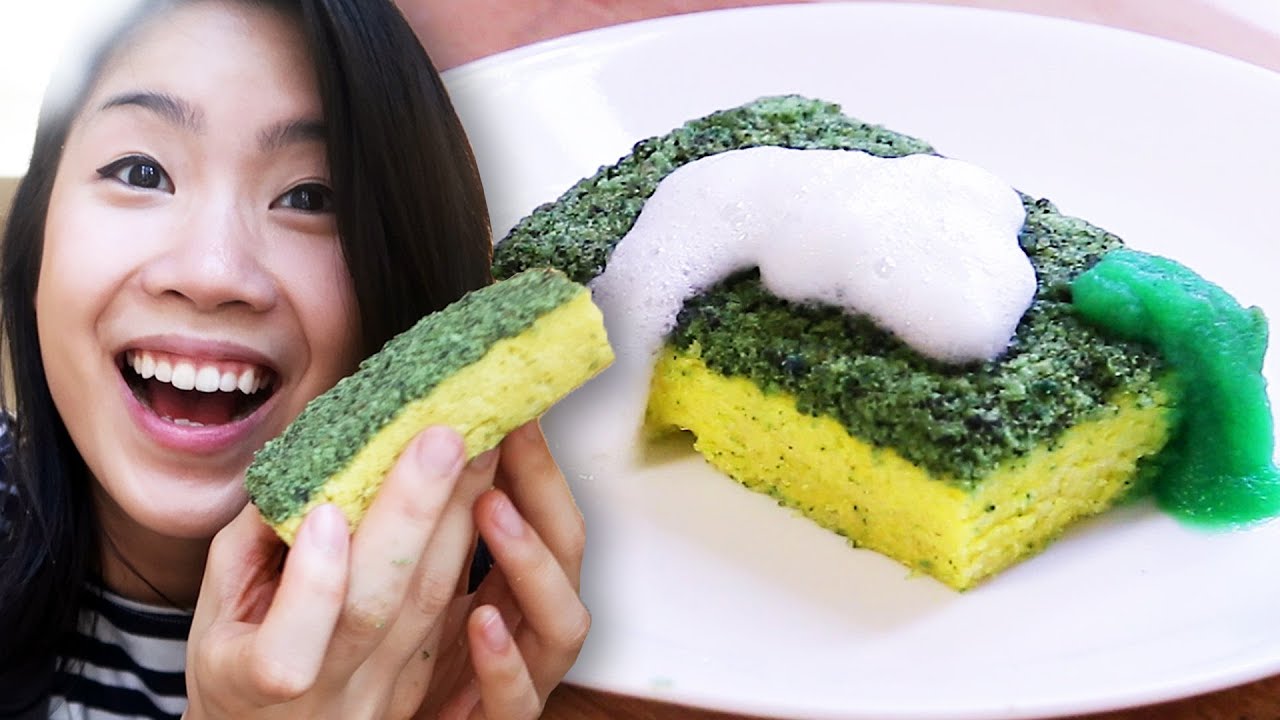 I Made An Edible Dish Sponge Cake