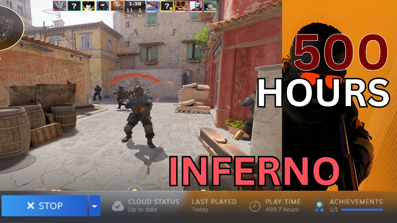 INFERNO in My 500 HOURS of Play Time in Counter Strike - CS2