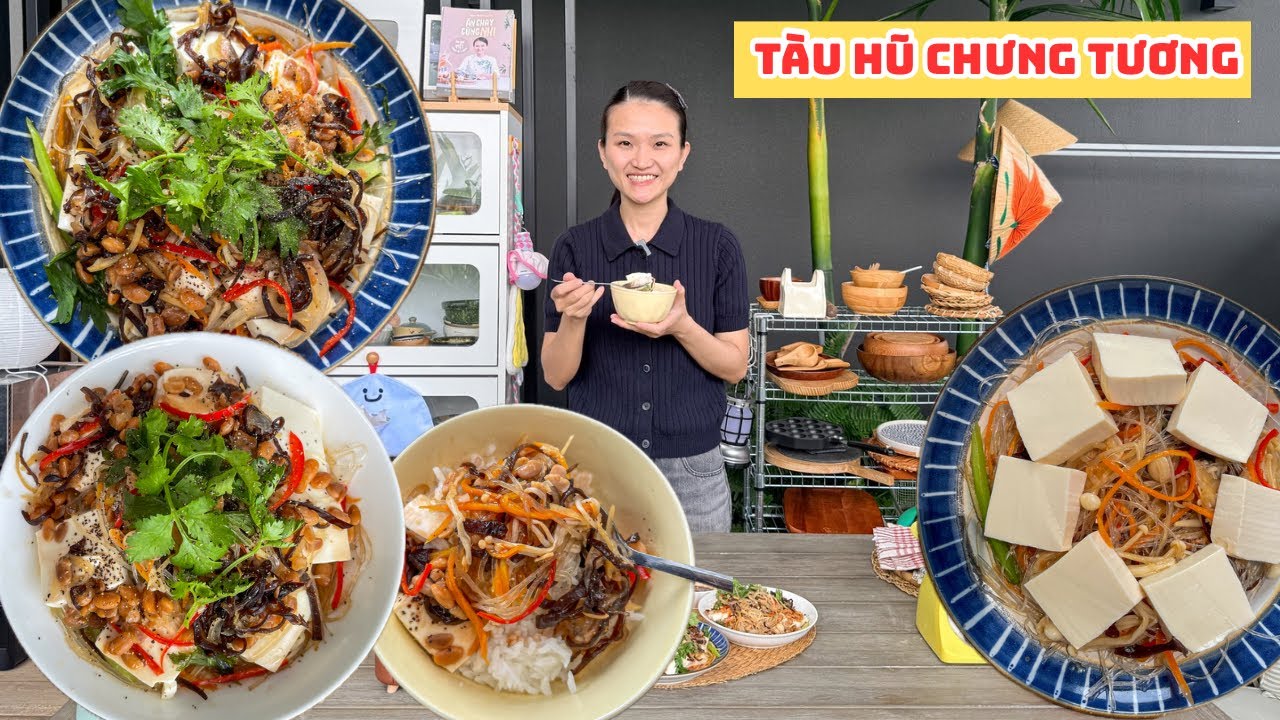 Cách Làm Tàu Hũ Chưng Tương Chay | Accnhi 