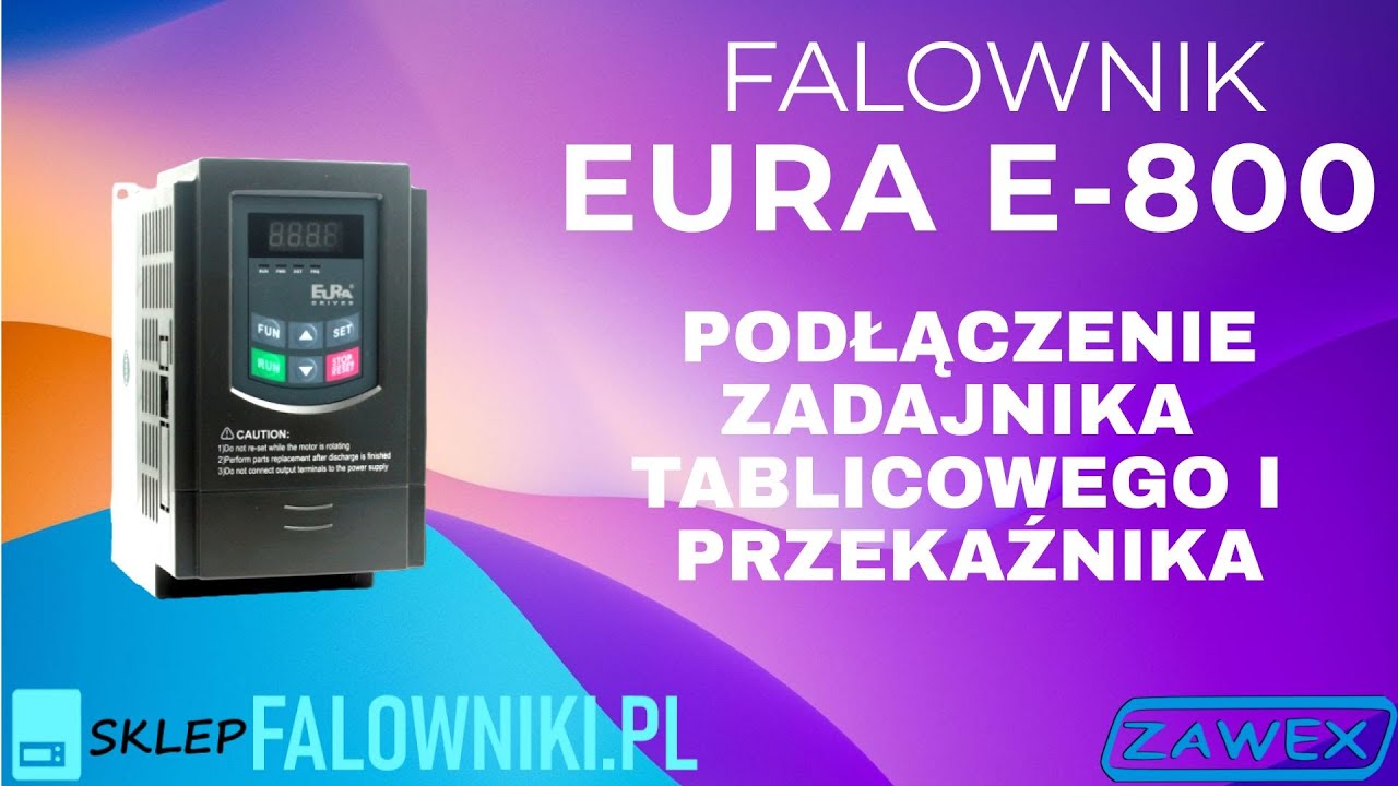 Falownik Eura E-800 2,2 kw z wskaźnikiem i przełącznikiem - sklepfalowniki.pl