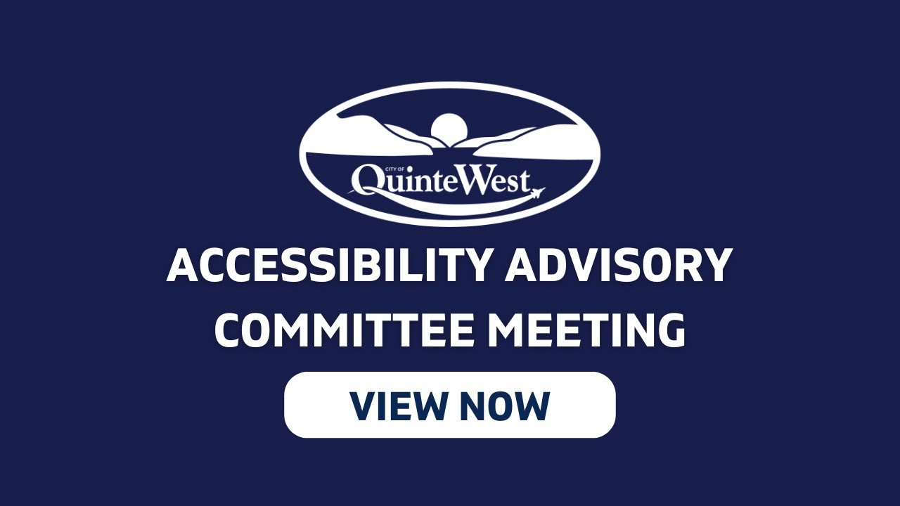 City of Quinte West - Accessibility Advisory Committee, December, 8th 2025