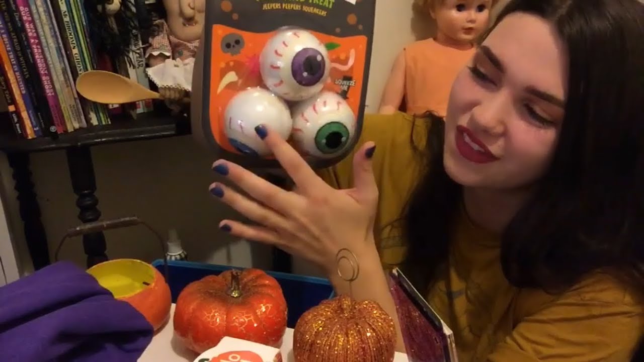 HUGE HALLOWEEN HAUL | ASMR ~ Vintage Thrift Finds & Other Random Gems 🎃