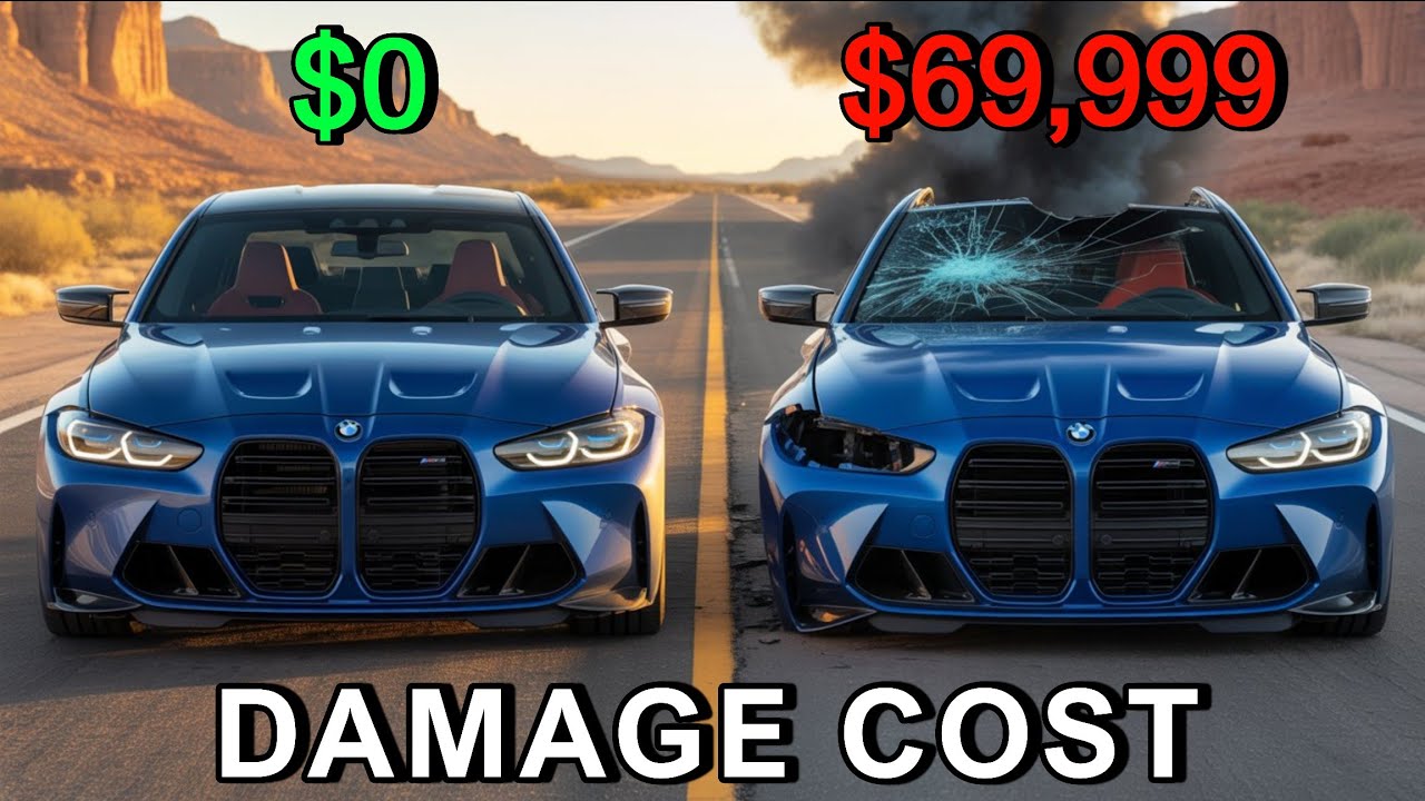 Realistic Crashes BeamNG Drive Damage Cost BMW M3 G80 | Epic Wallet Survival