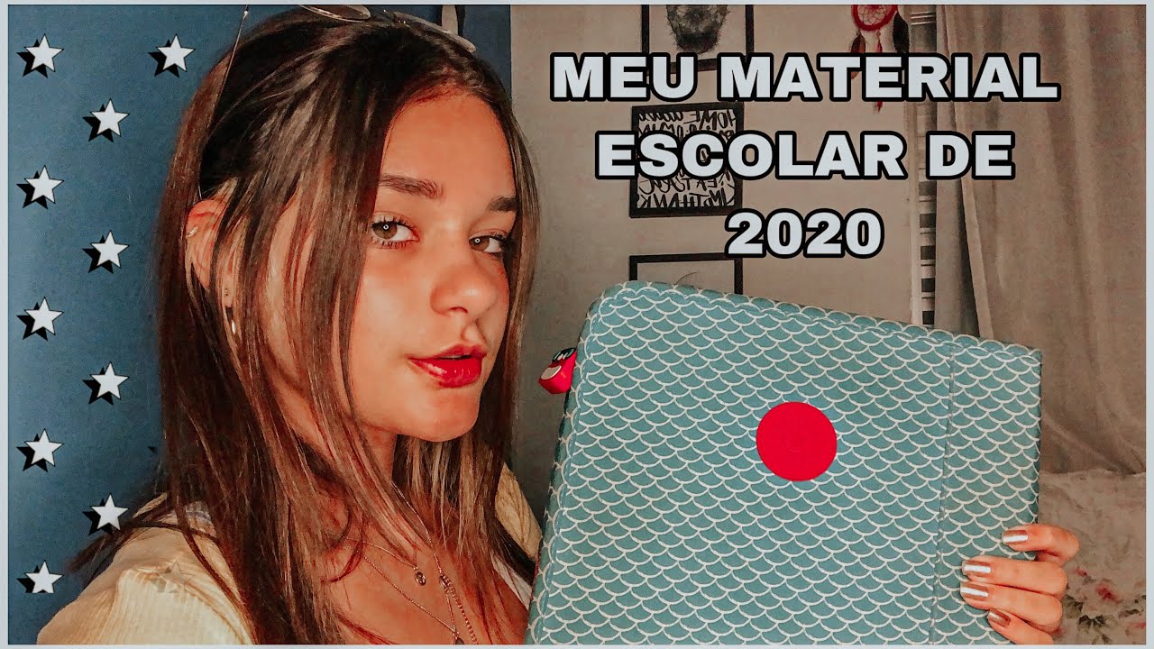 meu material escolar de 2020 ✨