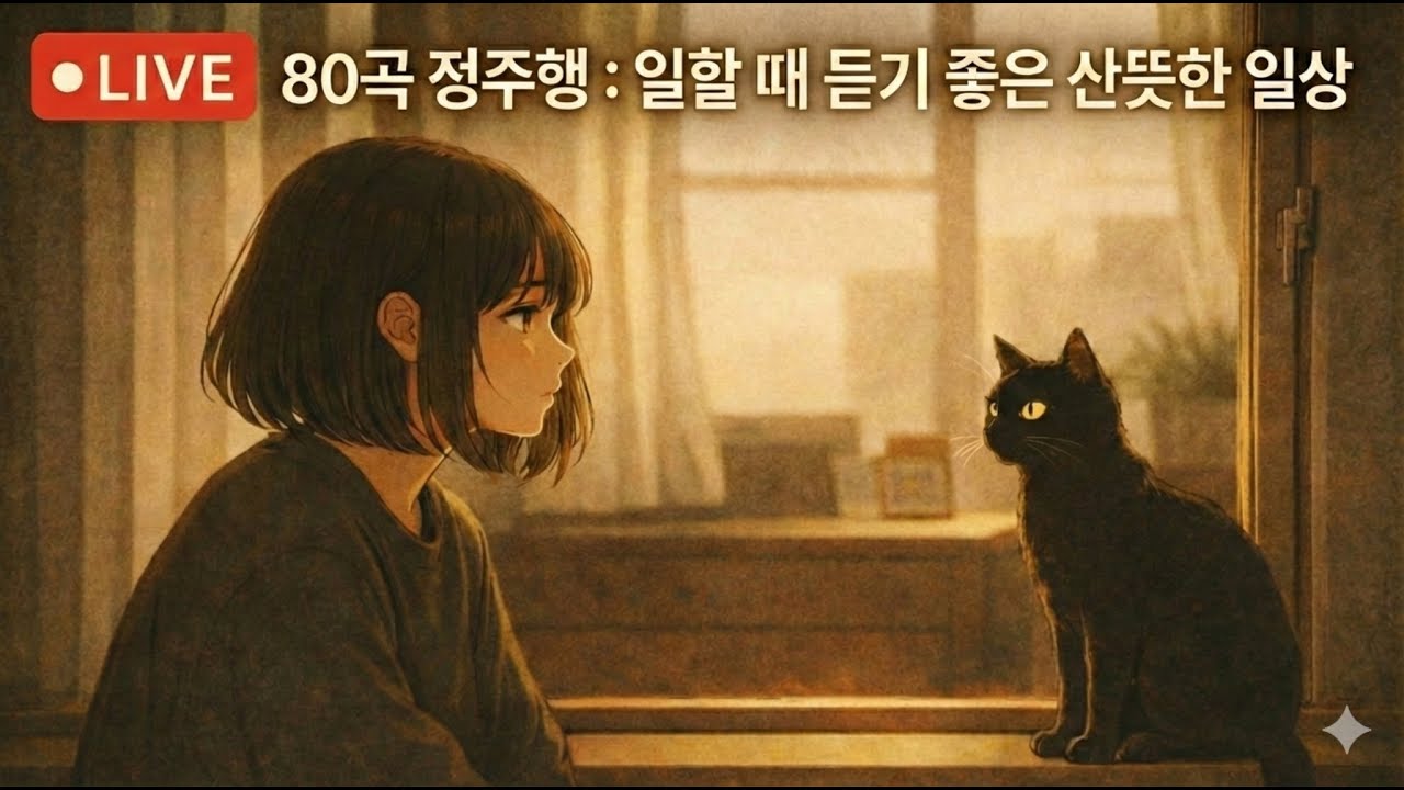 [LIVE] 일할 때 듣기 좋은 산뜻한 일상 BGM 80곡 정주행