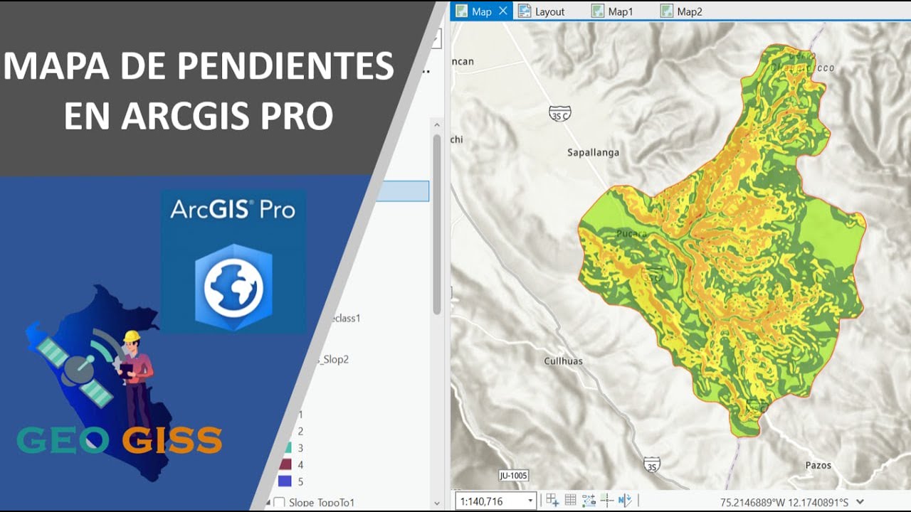 MAPA DE PENDIENTES EN ARCGIS PRO
