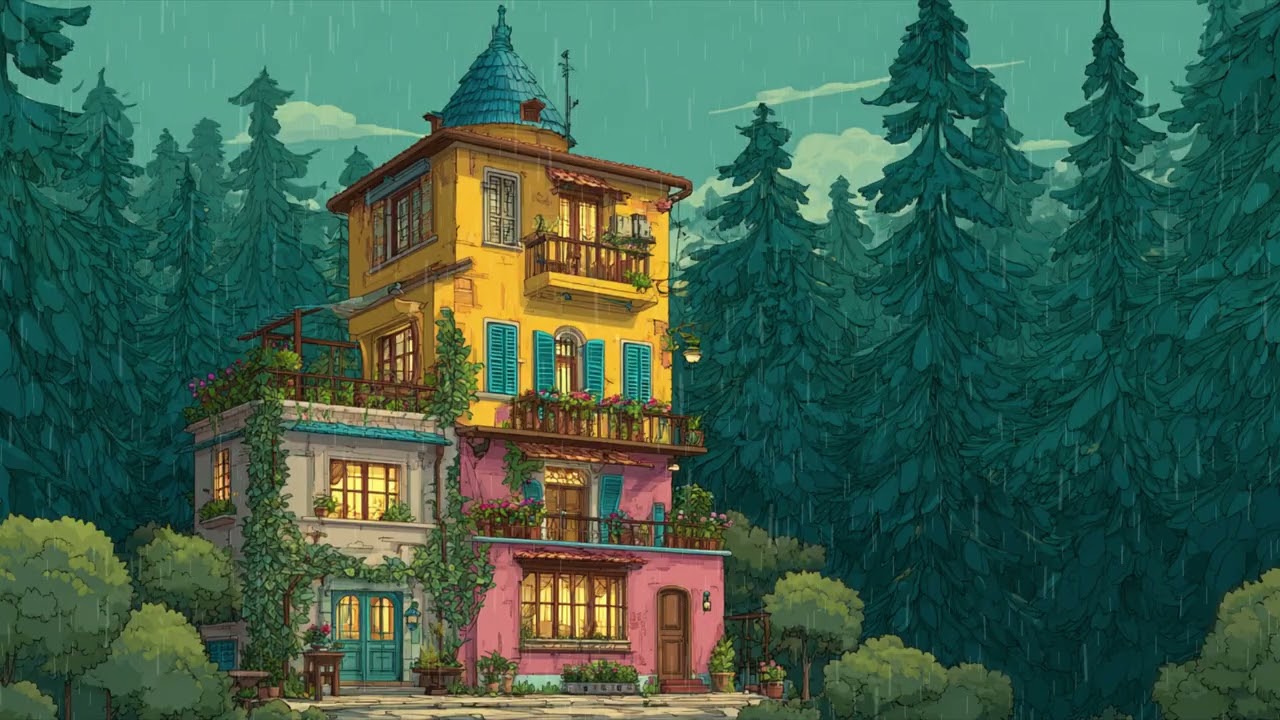 Rainy Focus Lofi Jazz ☕ Chill Study Beats for Work, Coding & Relaxing
