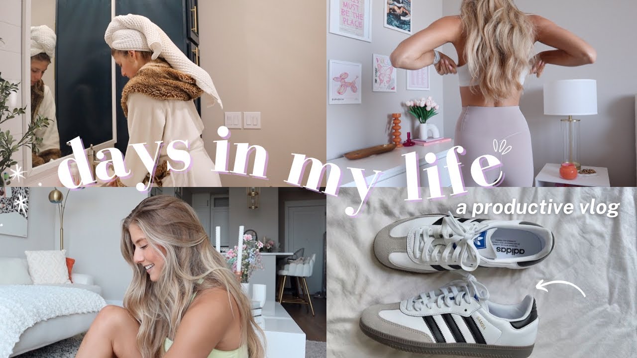 DAYS IN MY LIFE (focusing on productivity, unboxing my sambas, + bts of an influencer)