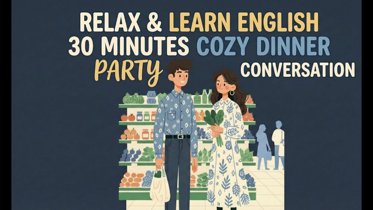 Relax & Learn English 30 Minutes Cozy Dinner Conversation