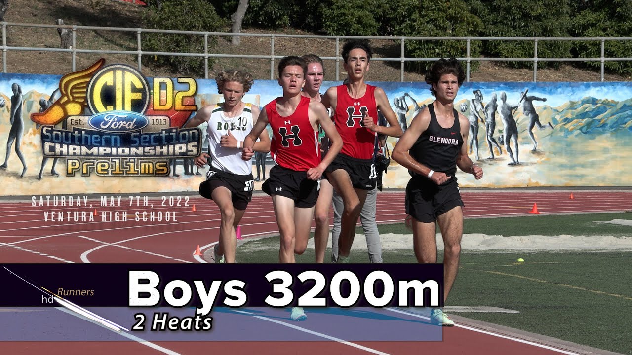 2022 TF - CIF-ss Prelims (D2) - 3200 Meters (Boys, 2 Heats)