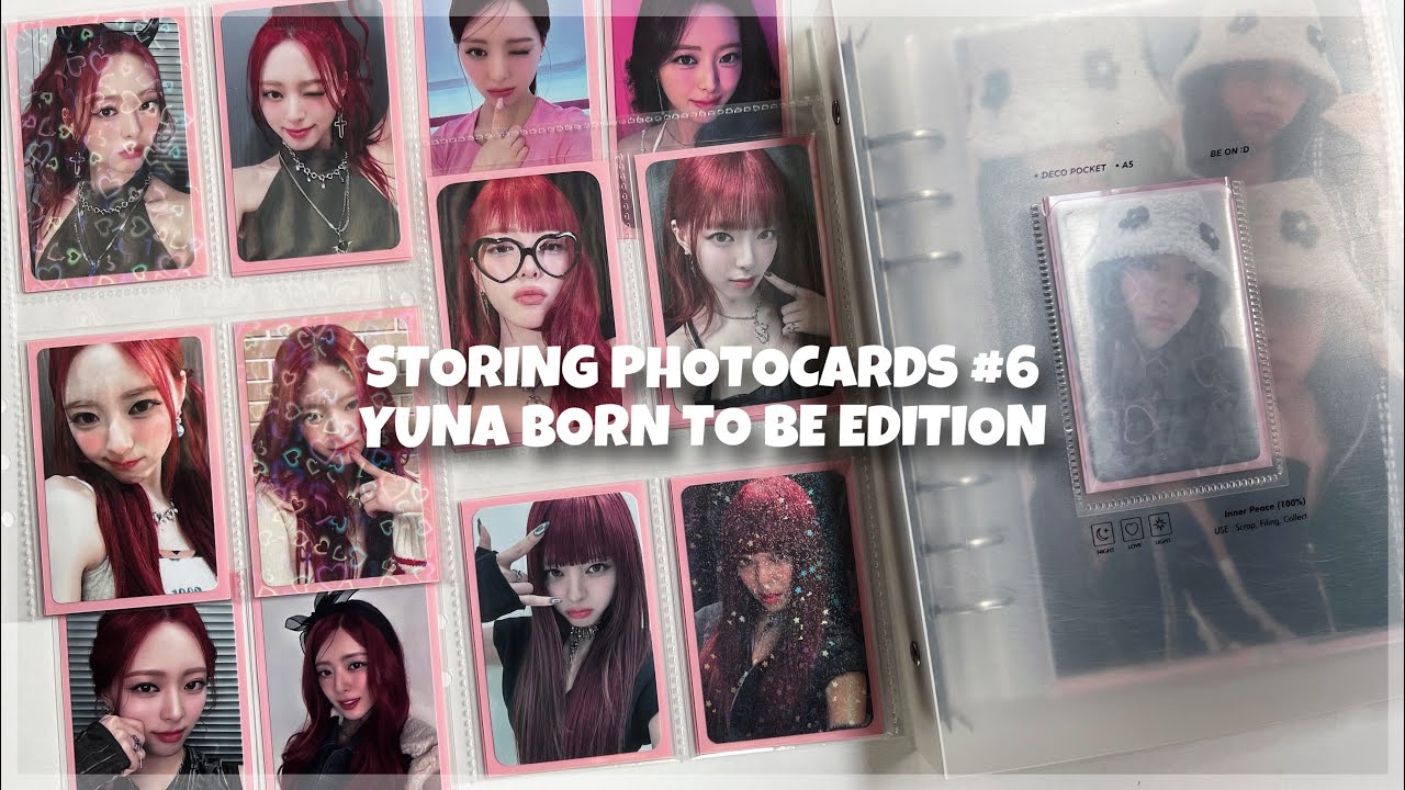 storing photocards #6 ~ itzy's yuna born to be edition.