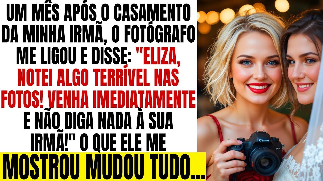 O fotógrafo me ligou e disse que havia notado algo muito perturbador nas fotos do casamento