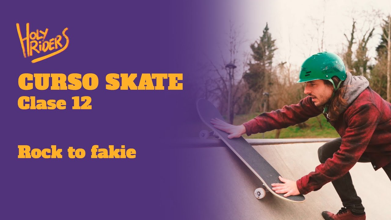 Cómo hacer TRUCO SKATE ROCK TO FAKIE en skate PASO A PASO | CURSO DE SKATE 🛹 CLASE 12