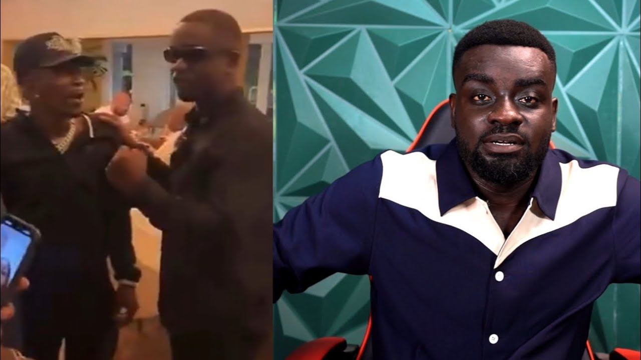 Sarkodie’s trending hair cut with Shatta Wale & His special smoke puffing skills