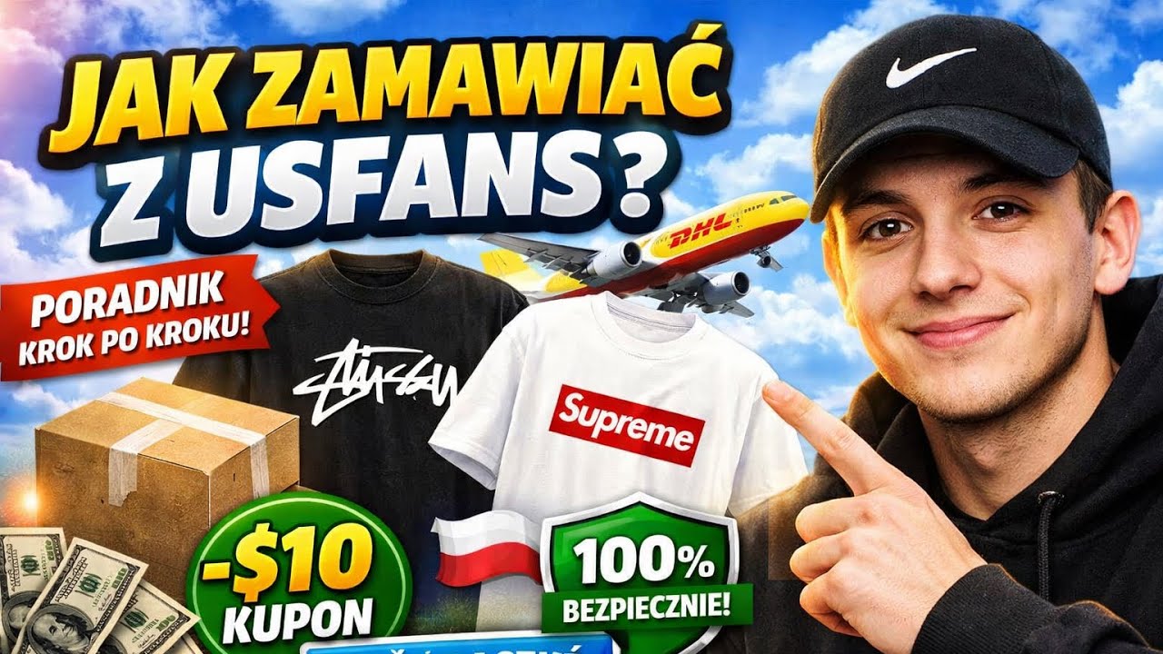 PORADNIK KROK PO KROKU JAK ZAMAWIAĆ Z USFANS I JAK DZIAŁA UŻYWANIE KUPON&Oacute;W