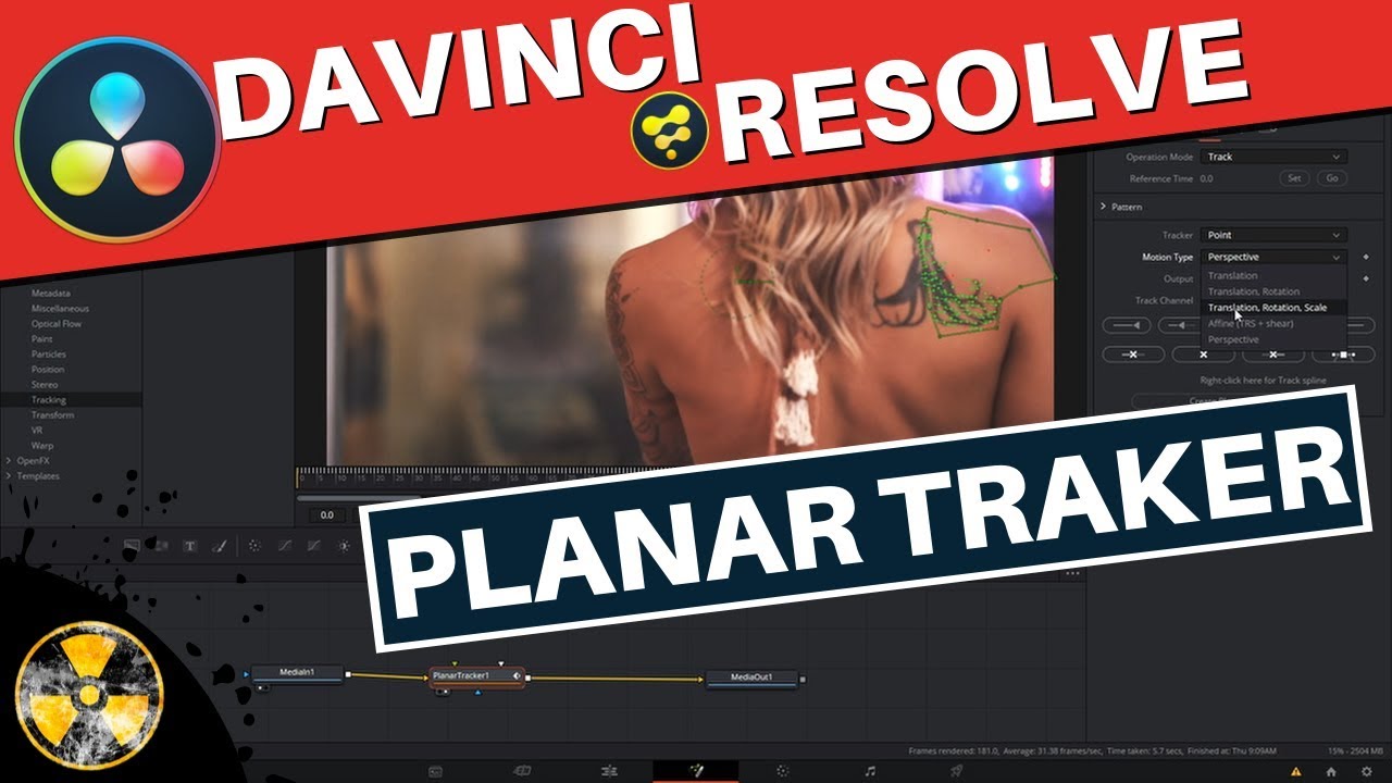 Davinci Resolve Fusion Tutorial - Planar Tracker (PT-BR)