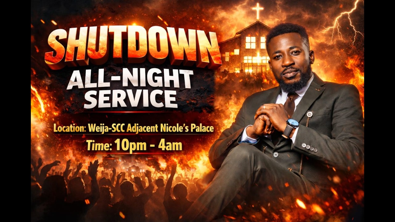SHUTDOWN ALL NIGHT SERVICE WITH APOSTLE DR ELIEZER   || 21TH FEBRUARY 2026