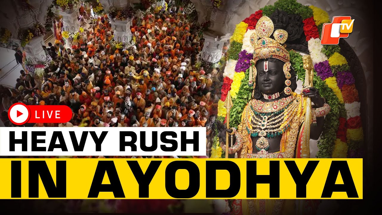 🔴Ayodhya LIVE | Heavy Rush Of Devotees At Ram Mandir For Darshan Of Ram Lalla After Pran Pratishtha