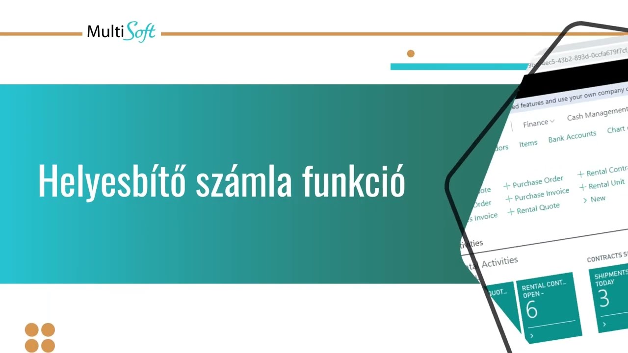 Helyesb&iacute;tő sz&aacute;mla funkci&oacute; - MultiSoft Kft.