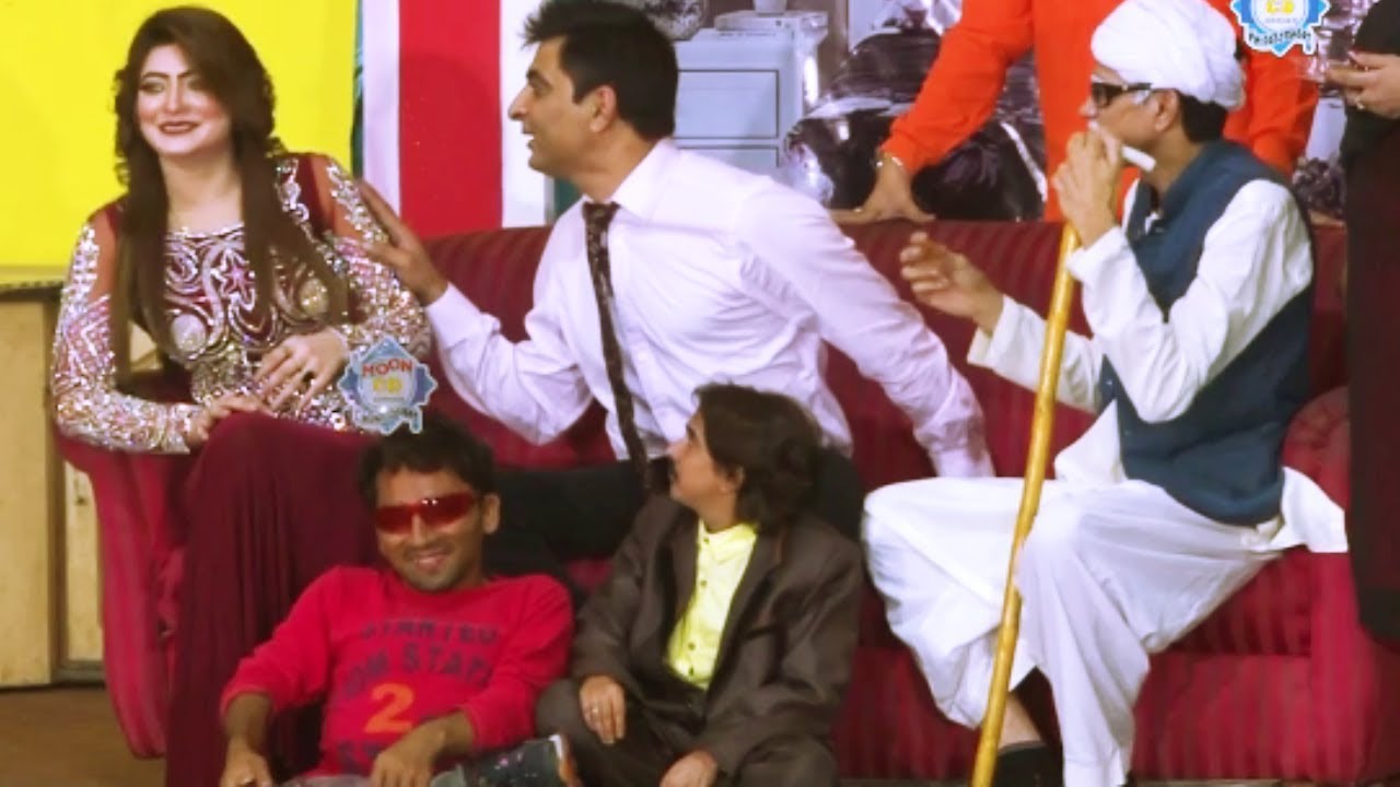 Amjad Rana and Nida Khan with Goshi 2 Stage Drama Janu Meri Jaan Comedy Clip 2020