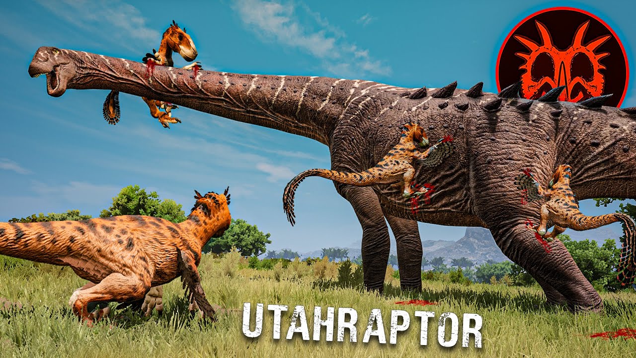 ANGRIFF auf RIESIGE SAUROPODEN 🩸💀 Überleben als UTAHRAPTOR 🦖 - Path of Titans