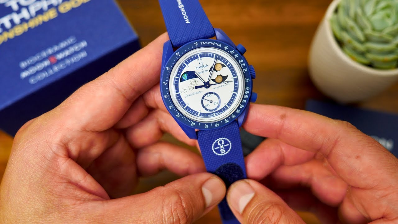 Omega x Swatch MoonSwatch Mission to Earthphase Moonshine Gold September Popcorn Unboxing