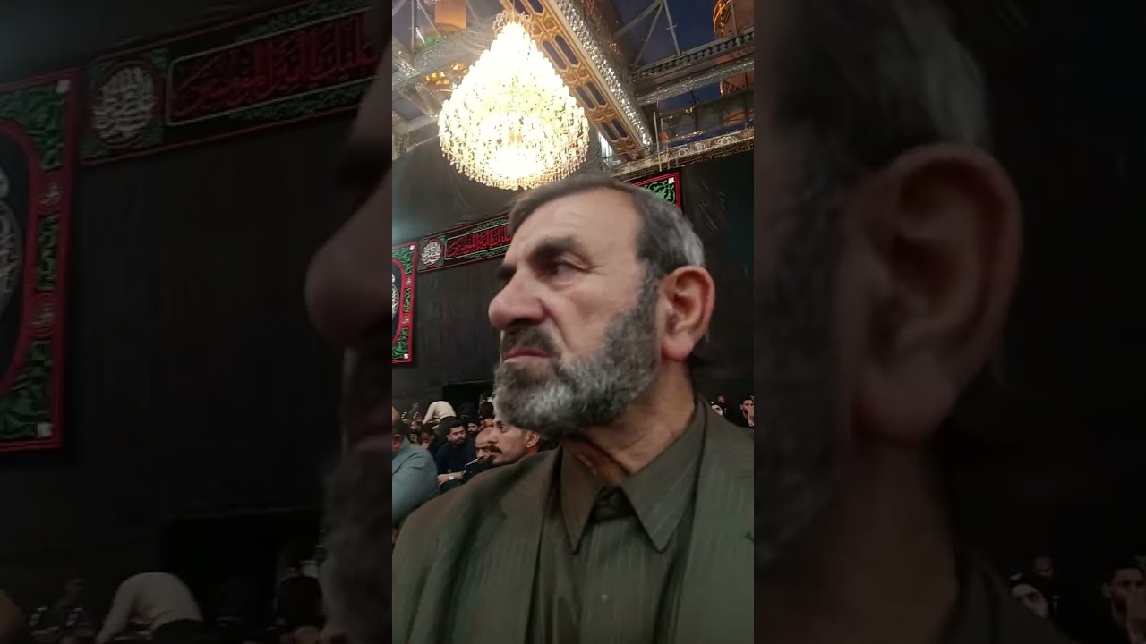 حضورنا قبل صلاة المغرب في صحن العباس ع وبعدها صلاة المغرب والعشاء و الإفطار وحدي مساء الأحد ٨-٣-٢٠٢٦