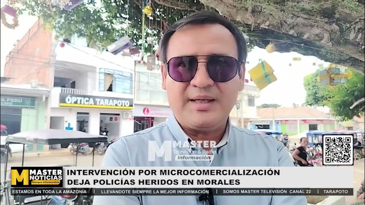 INTERVENCIÓN POR MICROCOMERCIALIZACIÓN DEJA POLICÍAS HERIDOS EN MORALES