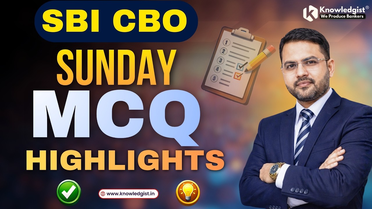 Last Minute MCQ Practice | Must Watch Highlights | Sunday MCQ Marathon