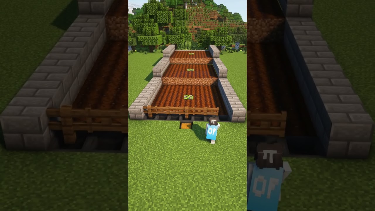Minecraft Auto Crop Farm🥕 #minecraft