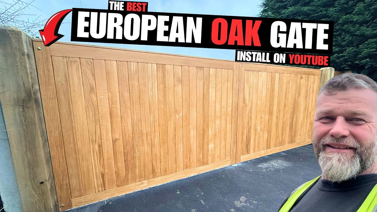 The BEST European Oak Gate Install On All Of YOUTUBE