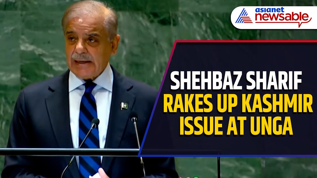 Pakistan's Shehbaz Sharif Rakes Up Kashmir Issue, Abrogation of Article 370 at UNGA