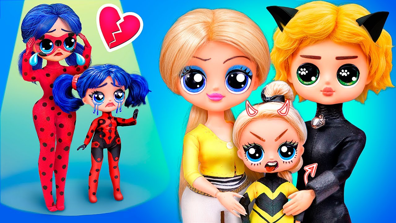 Miraculous Ladybug e Chloe Estão Crescendo! Minha Irmã é Má! DIYs Para LOL OMG
