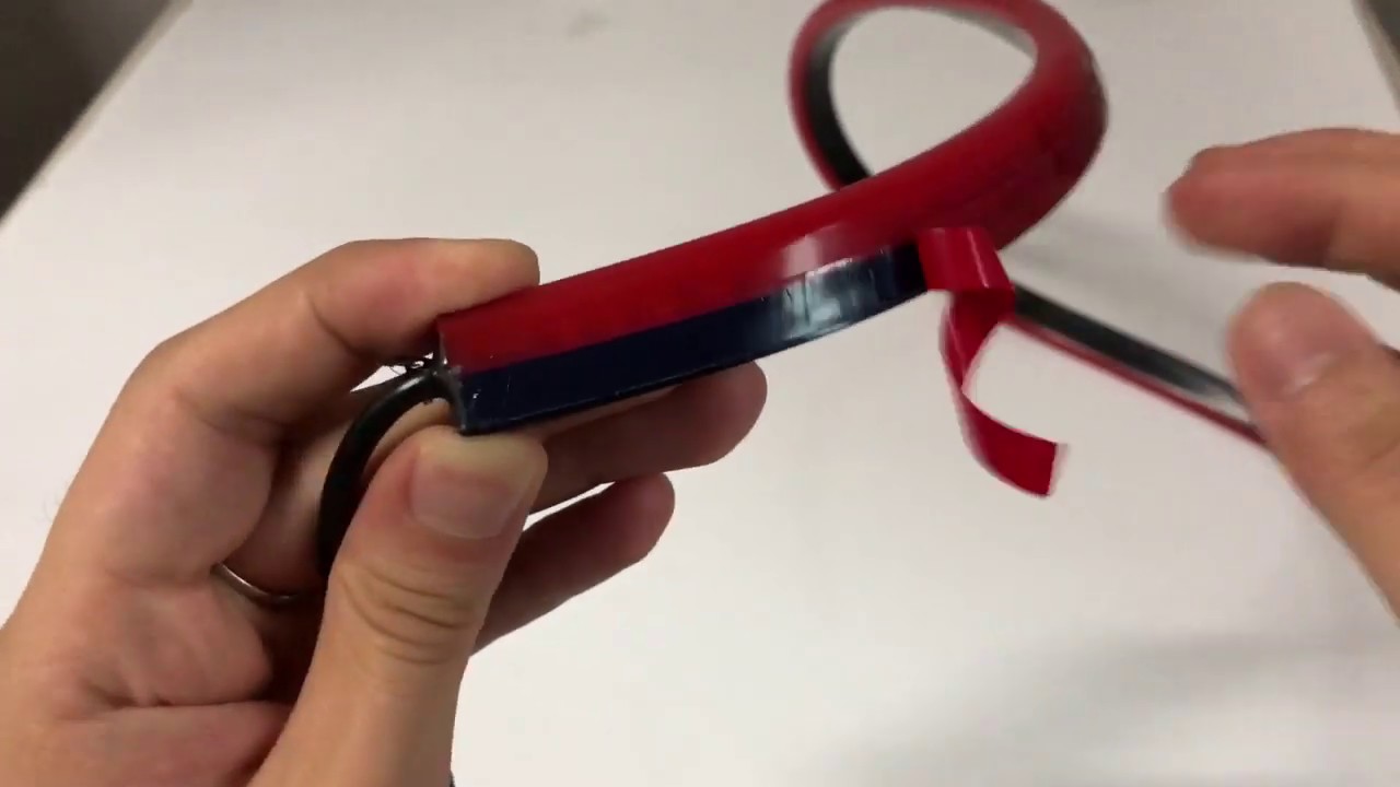 Universal Additional Brake Light 1 Meter Red Flexible Car LED Strip 3 Functions
