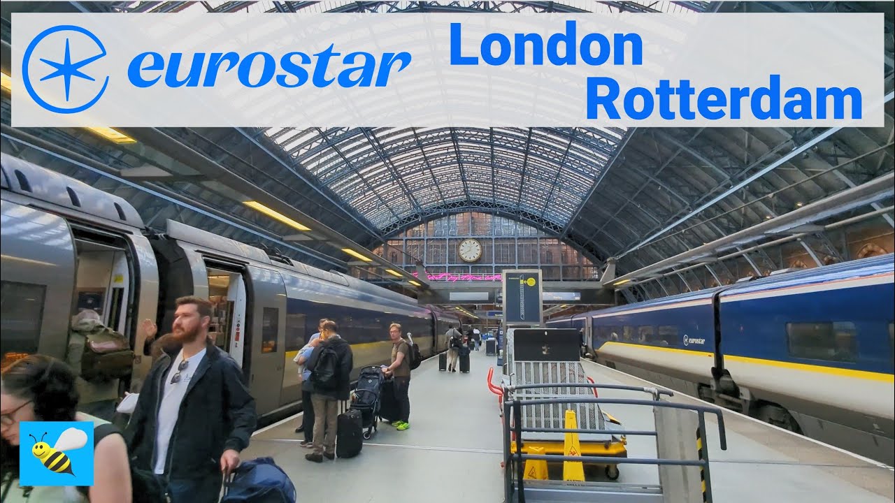 4K Eurostar || London to Rotterdam || High Speed Rail
