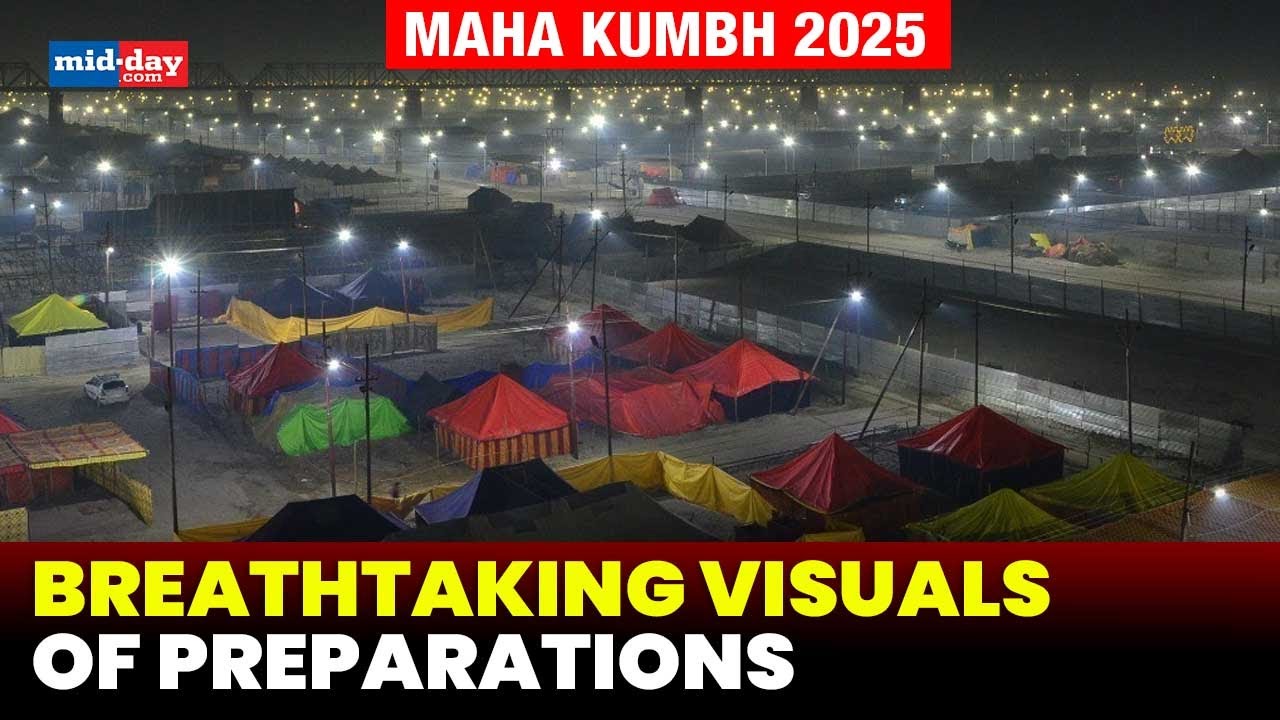Maha Kumbh 2025: Preparations underway for the grand festival, Watch stunning visuals