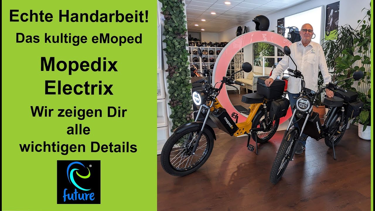💥NEU: MOPEDIX 45er eMoped in kultigem Retro-Design: stabile Handarbeit aus Tschechien