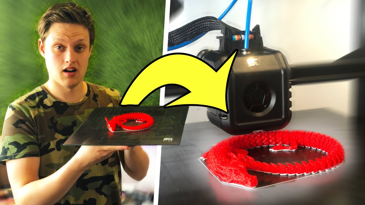 DRAAK PRINTEN MET DE *3D PRINTER*
