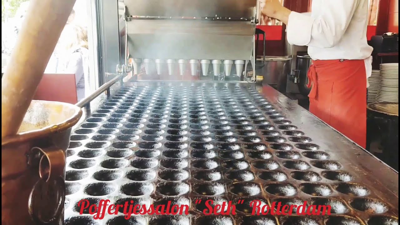Poffertjes bakken Rotterdam  Dutch mini pancake