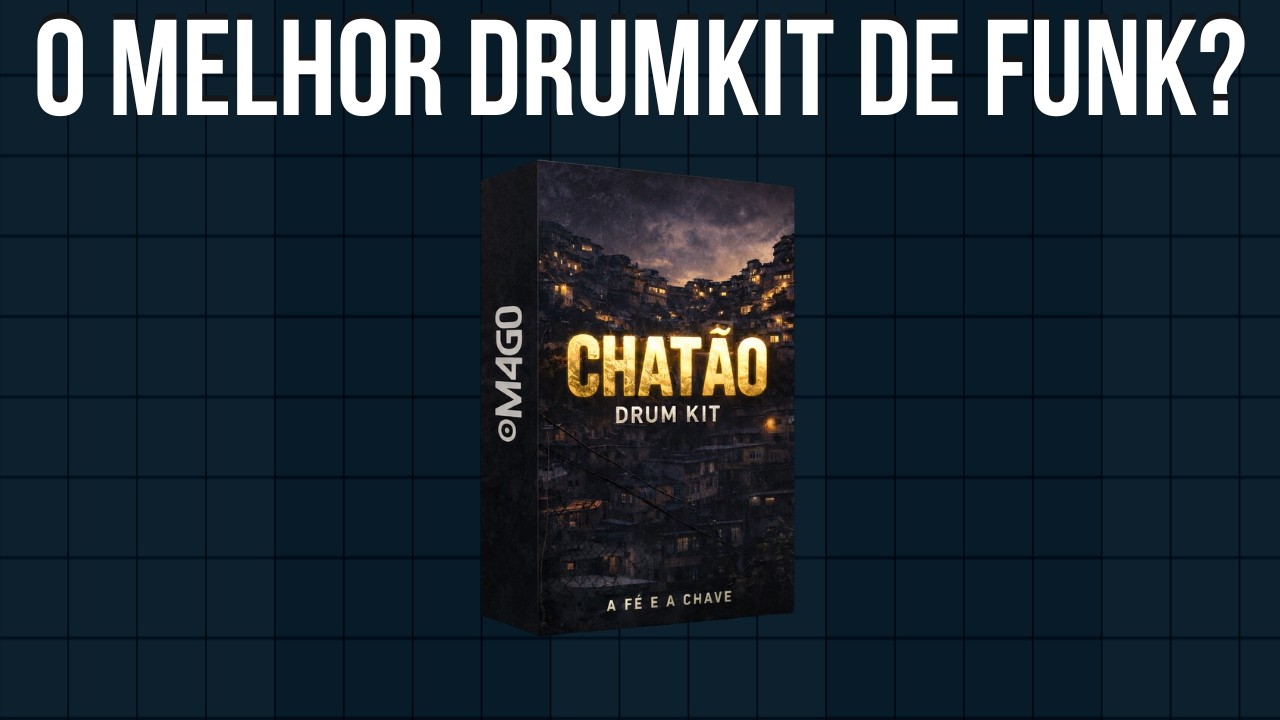 PRODUZI com o drumkit MAIS BAIXADO de FUNK