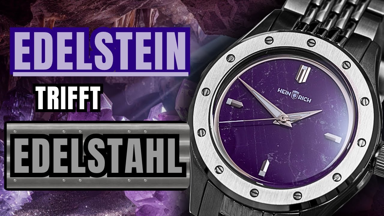 Edelstein trifft Edelstahl: HEINRICH × flomp89 Helicoprion AMETHYST