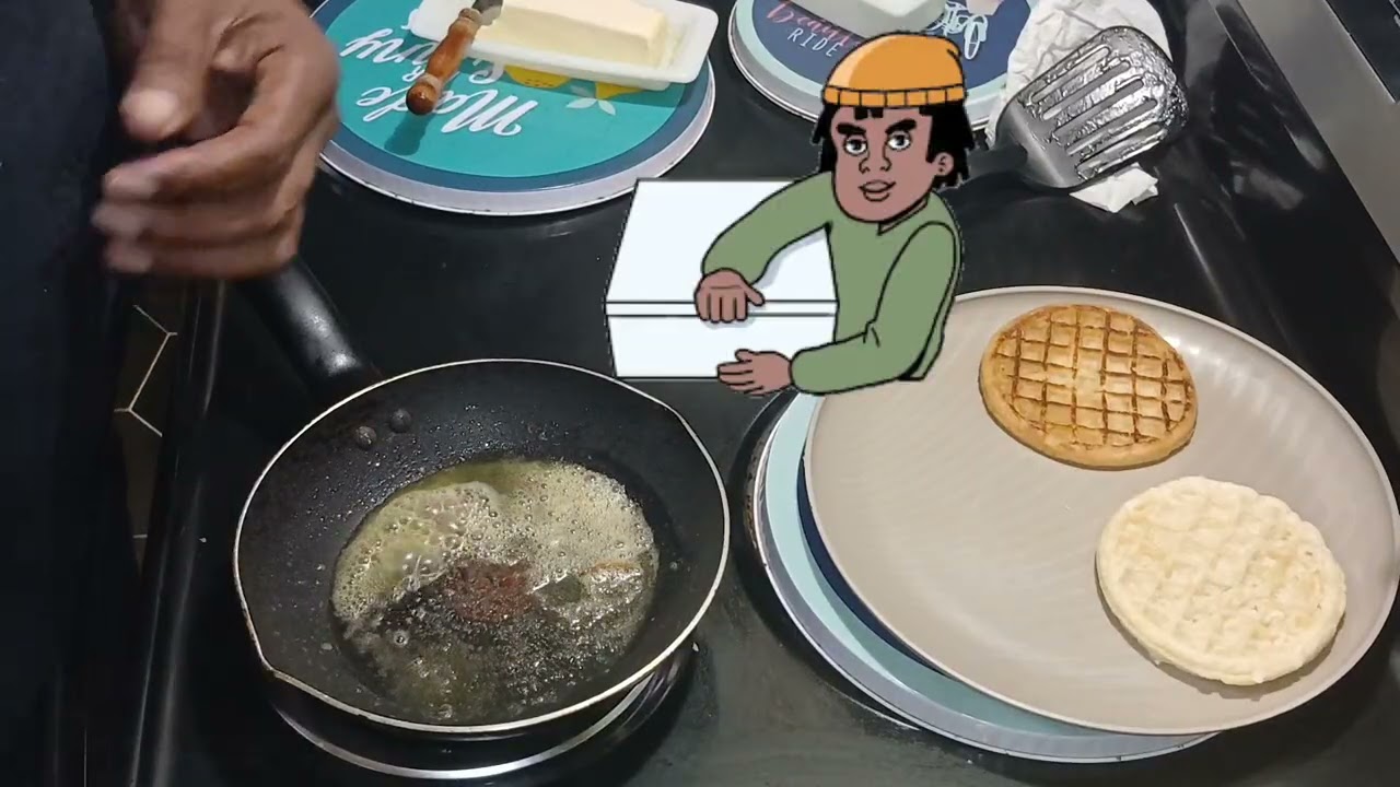My Birthday Breakfast 🎂 Eggs 🥚 & Waffles 🧇.