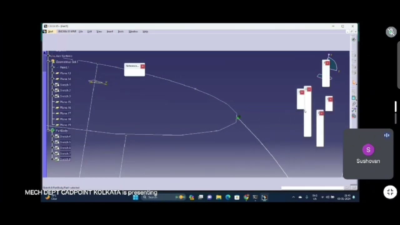 Working on live projects using Catia V5