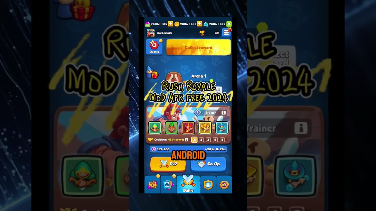 Rush Royale Mod Apk 🛠 Unlimited Resources 🛠 No Ads Free Rewards 🛠 Update 2024