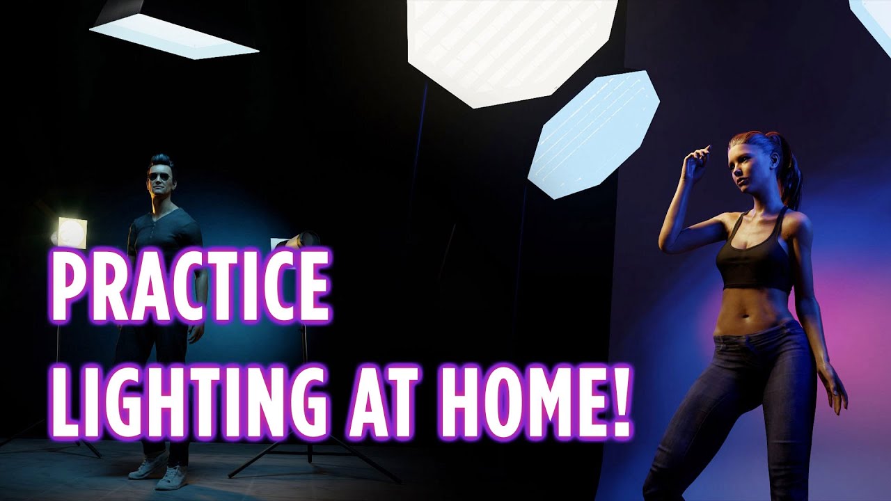 Using a Virtual Studio to Practice Studio Lighting